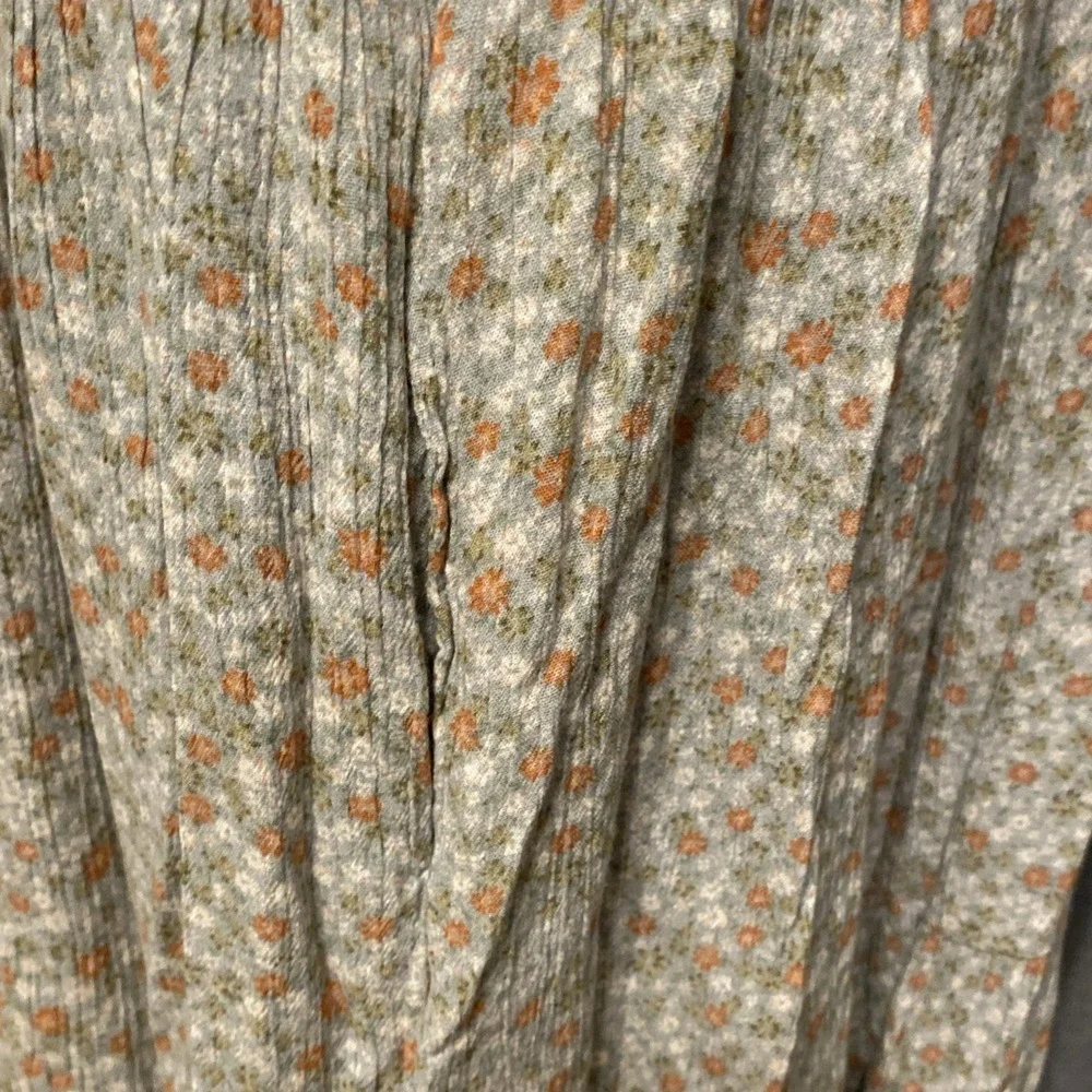 Final Touch‎ Floral Print Tiered Maxi Dress Women's M Boho Cottagecore Pockets